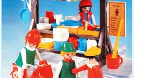 Playmobil - 3486-lyr - Pottery Market Stall