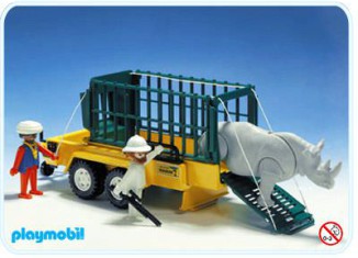 Playmobil - 3529 - Transport Cage / Rhino
