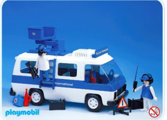 Playmobil - 3530v1 - Television International van - Detail Playmobil - 3530v1 - Television International van