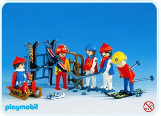 Playmobil - 3561v1 - 5 Esquiadores