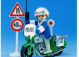 Playmobil - 3572 - Polizist mit Motorrad