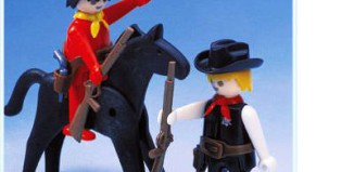 Playmobil - 3581v1 - Mounted Cowboy and Sheriff