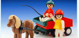 Playmobil - 3583v2 - Niños con carro y pony