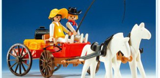 Playmobil - 3587v1 - Carreta roja del Oeste