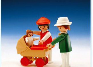 Playmobil - 3592 - Familie mit Kinderwagen - Detail Playmobil - 3592 - Familie mit Kinderwagen