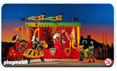 Playmobil Castle Tournament Knights Stand Yellow Stage Platform Support 3652