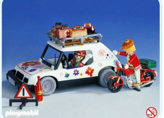 Playmobil - 3680 - Voyageuse en voiture et motard