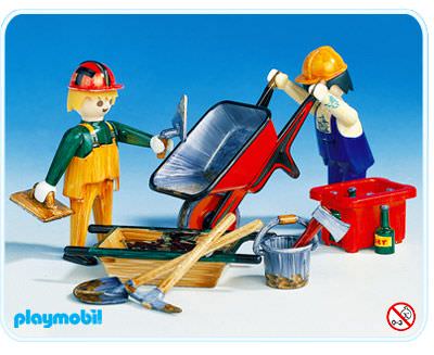 Playmobil Bauarbeiter Construction Worker Limitiert Neuware New 