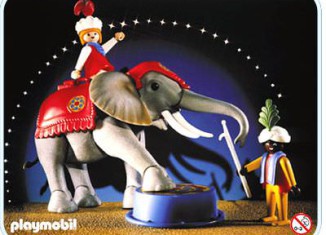 Playmobil - 3711v1 - Elephant With Rider And Handler