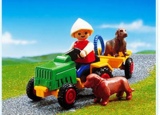 Playmobil - 3715 - Enfant avec tracteur