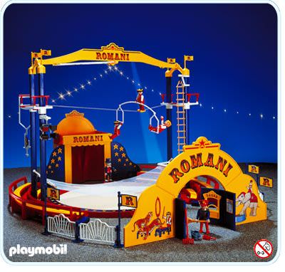 Playmobil pièce détachée cirque Romani marche bleue gradin 3720 ref ee 