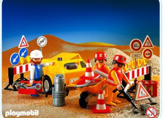 Playmobil - 3745 - Roadworkers - Detail Playmobil - 3745 - Roadworkers