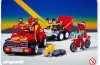Playmobil - 3754v1 - Red jeep with trailer & dirt bikes