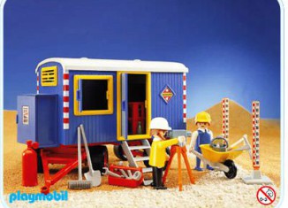 Playmobil - 3760v1 - Construction Trailer - Detail Playmobil - 3760v1 - Construction Trailer