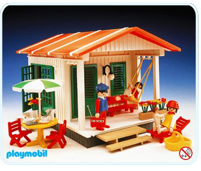 Details about   Playmobil 3771 Vintage Vacation Cottage In Box w/Instructions 95% HTF 