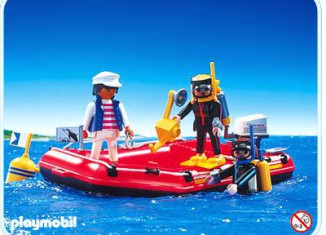 Playmobil - 3772 - Sport Divers And Raft - Detail Playmobil - 3772 - Sport Divers And Raft