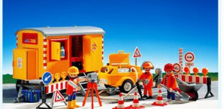 Playmobil - 3777 - Construction Site And Trailer