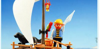 Playmobil - 3793 - Pirate / raft (white sail)