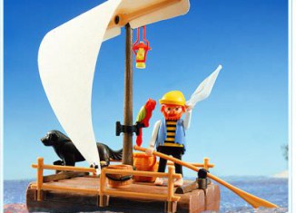 Playmobil - 3793 - Pirate / raft (white sail)