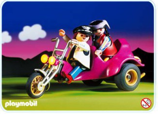 Playmobil - 3832 - Three-Wheeled Roadster And 2 Riders