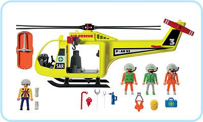 Playmobi FIGUR Mann ARZT Sanitäter 3845 Hubschrauber Air Rescue Ersatzteil 