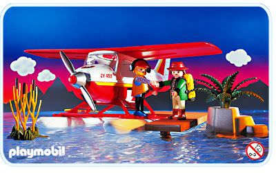 Sea plane & pilot figure NEW Playmobil Dollshouse/Beach Holiday/Adventure 