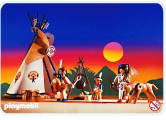 Playmobil - 3871 - Familia india con tipy