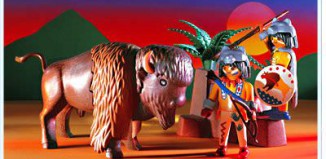 Playmobil - 3874 - Chasseurs indiens / Bison