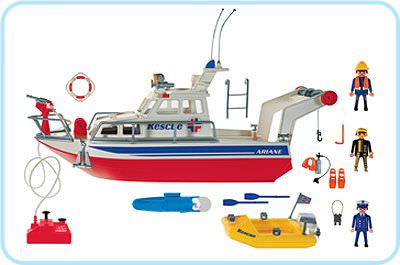 Playmobil 3941 - Coastal Rescue Boat - Back