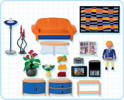 Playmobil 3966 - Family Room - Back
