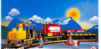 Playmobil - 4024-usa - Set train diesel de marchandises