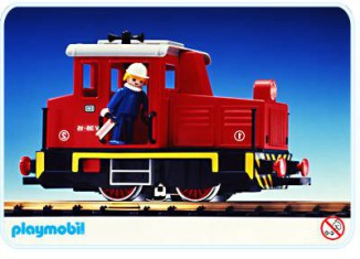 Playmobil - 4050 - Red Diesel Locomotive