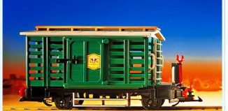 Playmobil - 4121 - Wagon à bétail Far West