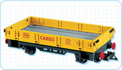 Playmobil 4126 - Low side Freight Car - Back