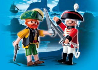 Playmobil - 4127 - Duo Pack Pirate and redcoat - Detail Playmobil - 4127 - Duo Pack Pirate and redcoat