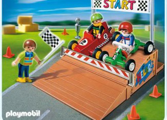 Playmobil - 4141 - CompactSet pilotes et karts
