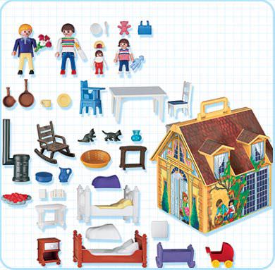 Playmobil 4145 - My Take Along Doll House - Back