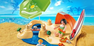 Playmobil - 4149 - CompactSet Vacanciers à la plage