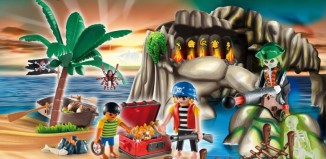 Playmobil - 4164 - Advent calendar pirates treasure cave