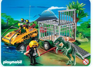 Playmobil - 4175 - Amphibian Vehicle with Deinonychus
