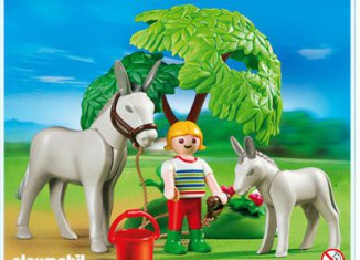 Playmobil - 4187 - Donkey with Foal