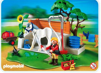 Playmobil - 4193 - Espace de lavage pour chevaux
