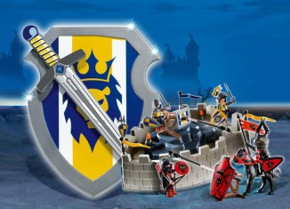 Playmobil - 4217 - Lion Knights Take-Along Castle with Shield and Sword