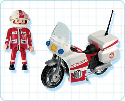 Playmobil 4224 - Emergency Motorbike - Back