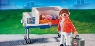 Playmobil - 4225 - Enfermera con incubadora