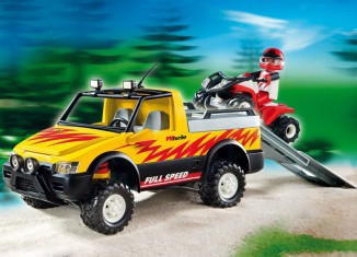 Playmobil - 4228 - Pick-Up Truck with Quad Bike