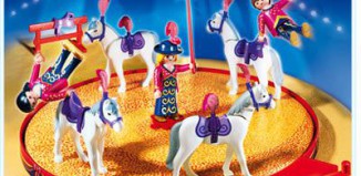 Playmobil - 4234 - Voltigeurs avec chevaux & manège