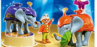 Playmobil - 4235 - Enfants acrobates & éléphanteaux