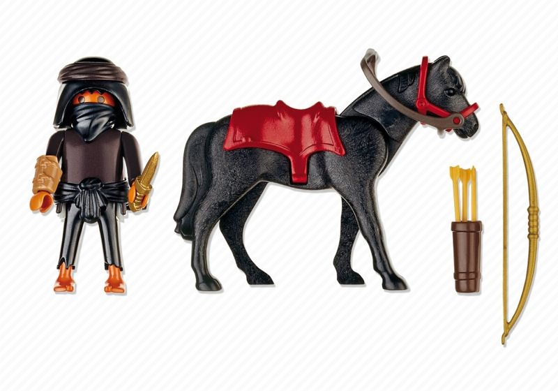 Playmobil 4248 - Robber with Horse - Back
