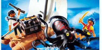 Playmobil - 4291 - Raft with Giant Octopus